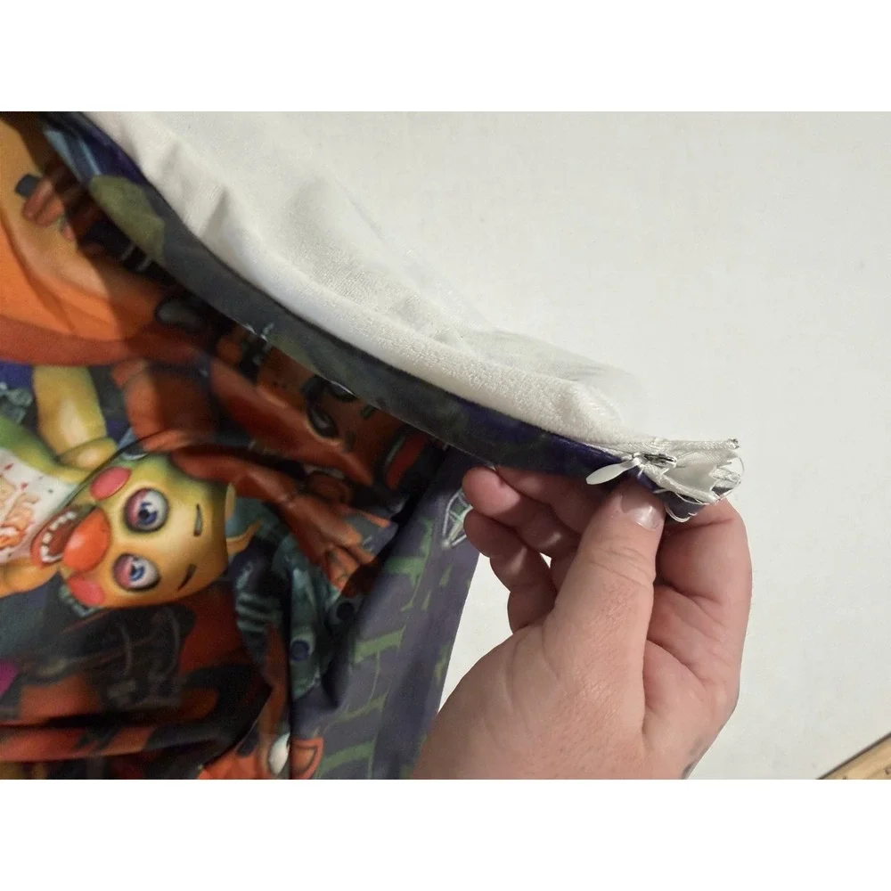 five nights at freddy's‎ 1 sided zip up pillow case 27x18